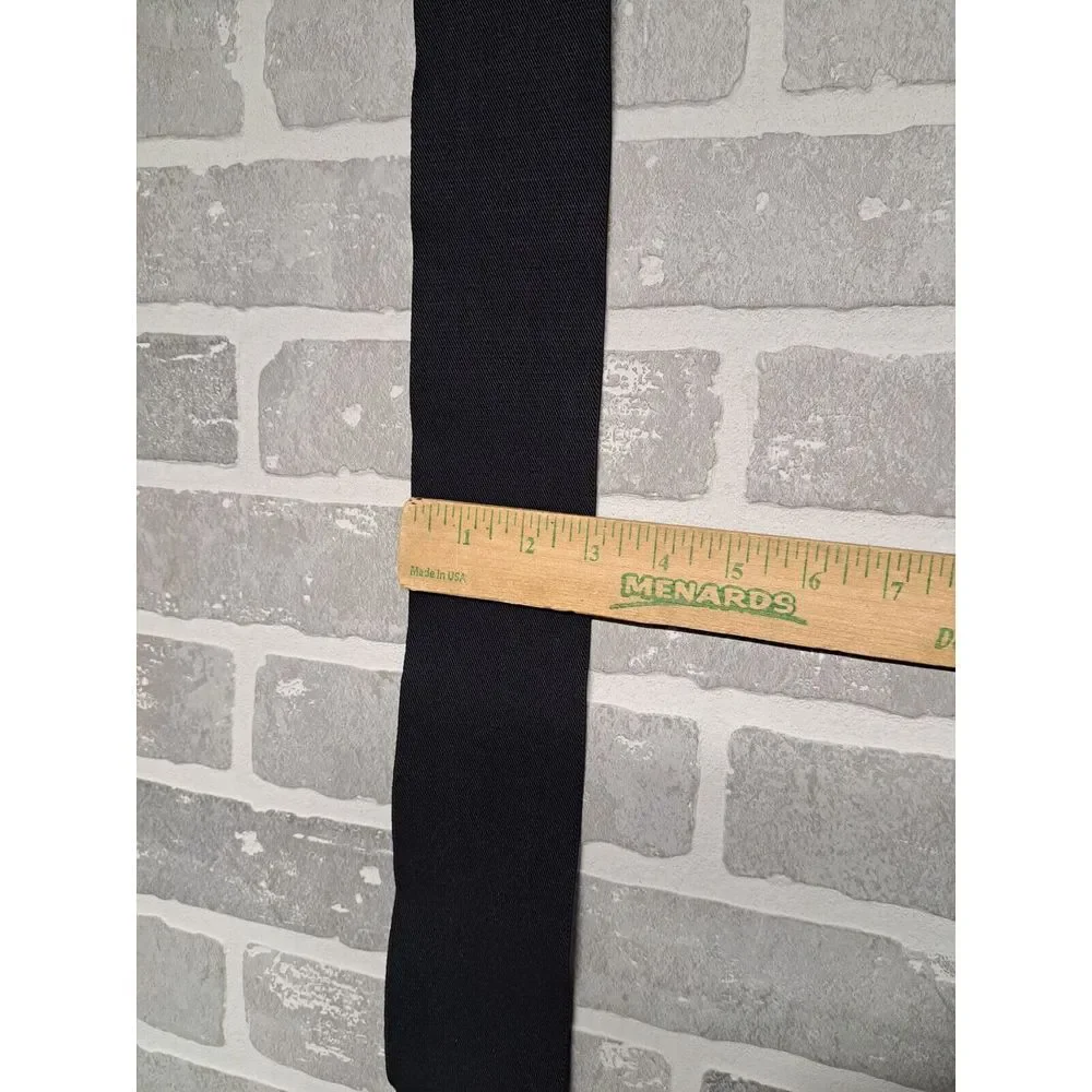 Express Black Leather WaistWide Belt‎ Gold Bucklet Vintage Y2K Size Medium